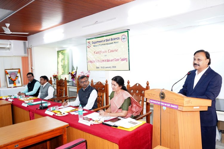 शाश्वत शेतीसाठी जमिनीचे योग्य व्यवस्थापन गरजेचे -कुलगुरू डॉ.विलास खर्चे