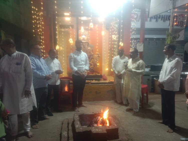 श्रीराम मित्र मंडळाने गणेश जयंती निमित्त भंडाऱ्याचे आयोजन