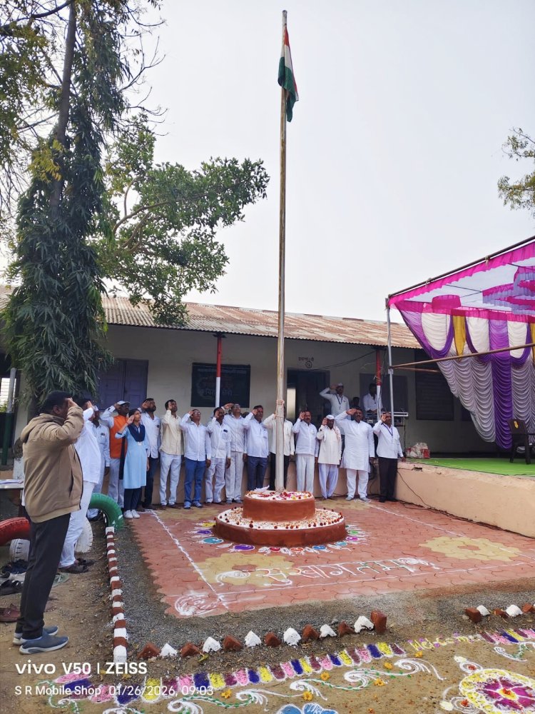 मुळा एज्युकेशन सोसायटीच्या महात्मा गांधी माध्यमिक विद्यालयात ७७ वा प्रजासत्ताक दिन मोठ्या उत्साहात साजरा.