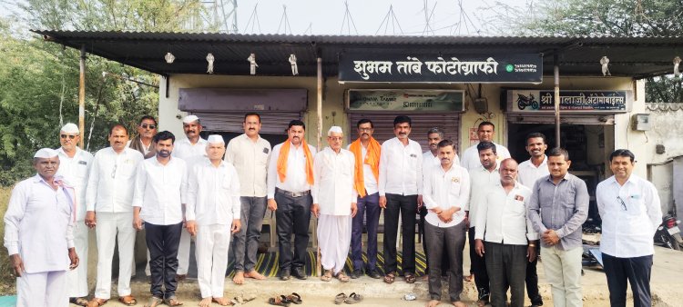 आदर्श शिक्षक पुरस्कार मिळाल्याबद्दल देडगाव ग्रामस्थांच्या वतीने नागरी सन्मान.