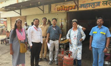 राहुरी तालुक्यात पुरवठा विभागाची धडक कारवाई; ३५ हॉटेलची तपासणी, ११ घरगुती गॅस सिलिंडर जप्त**