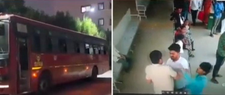 राहता बस स्टॅन्ड मध्ये कंडक्टर , ड्रायव्हरला पोलीस कर्मचाऱ्याकडून बेदम मारहाण