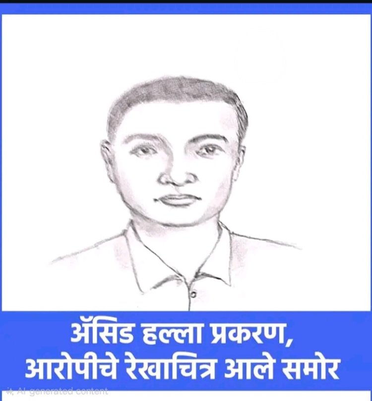 अल्पवयीन मुलीवर ॲसिड हल्ला : आरोपीचे रेखाचित्र समोर