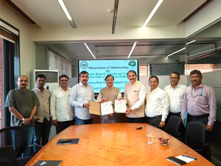 कृषी मूल्य साखळी बळकटीसाठी महात्मा फुले कृषी विद्यापीठ आणि सह्याद्री फार्म्स यांच्यात सामंजस्य करार
