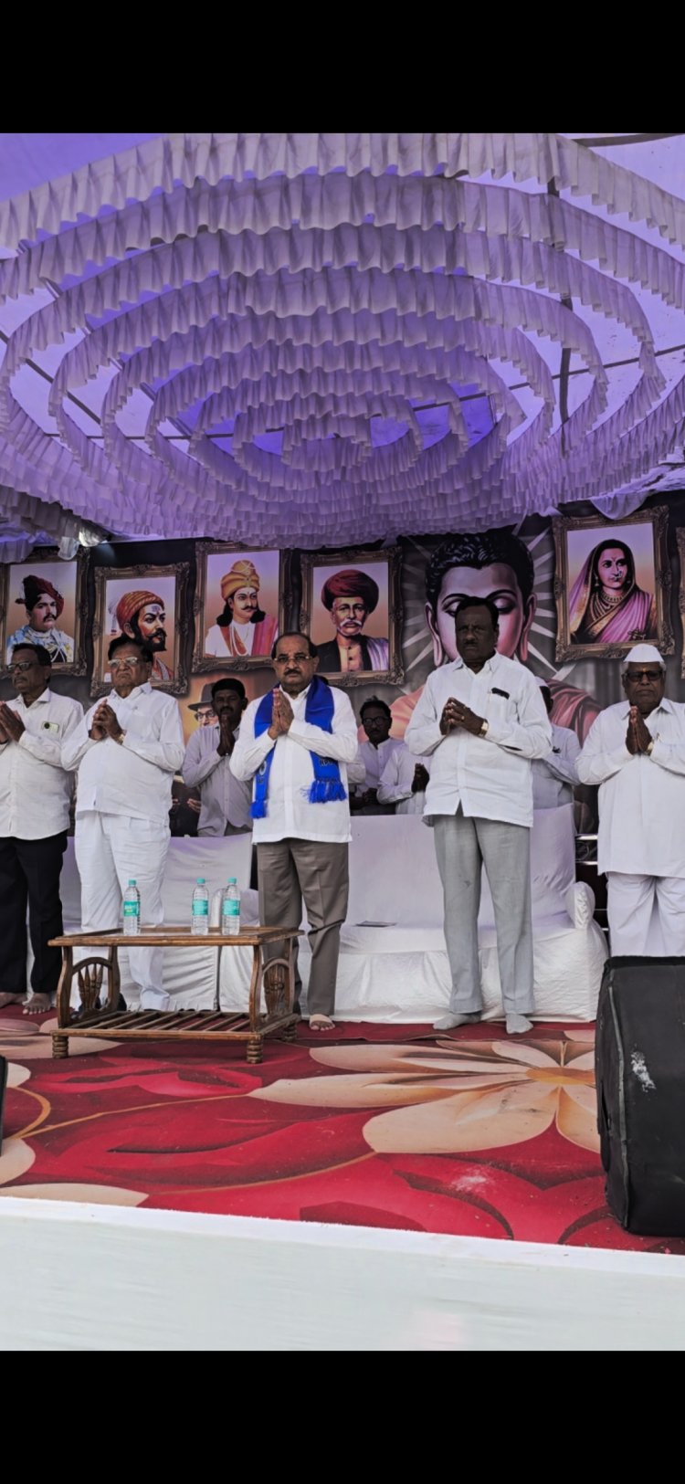 मंत्री विखे पाटील यांच्या उपस्थितीत लोणी येथे डॉ. आंबेडकर यांची १३५ वी जयंती उत्साहात साजरी