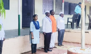 मुळा एज्युकेशन सोसायटीच्या महात्मा गांधी माध्यमिक विद्यालयात महाराष्ट्र दिन मोठ्या उत्साहात साजरा.