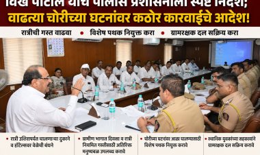विखे पाटील ॲक्शन मोडवर; वाढत्या चोरीच्या घटनांवर कठोर कारवाईचे आदेश