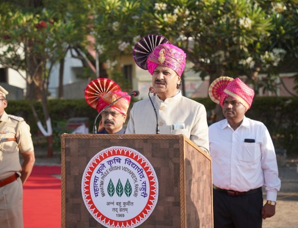 महात्मा फुले कृषी विद्यापीठात 67 वा महाराष्ट्र दिन व कामगार दिन उत्साहात साजरा