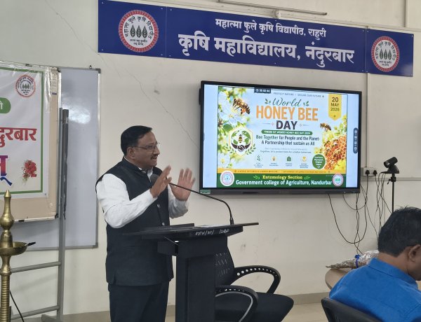मधमाशीपालन हे ग्रामीण अर्थकारणाला बळ देणारे प्रभावी माध्यम - डॉ. यु. बी. होले