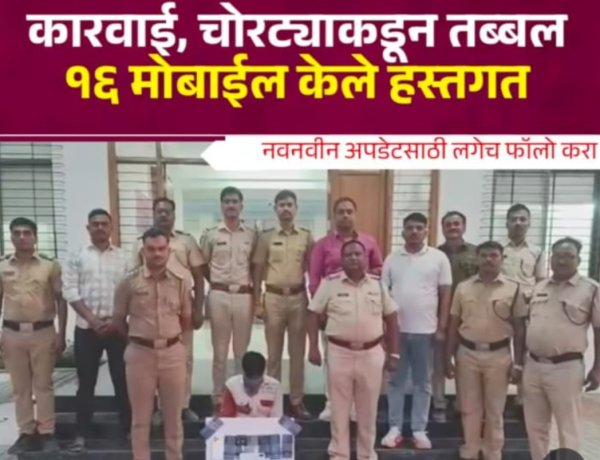 *पाथर्डी पोलिसांची मोठी कारवाई; चोरट्याकडून तब्बल 16 मोबाईल हस्तगत*