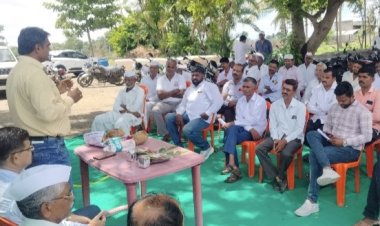 पिंप्री अवघड येथे 'खेत बचाव अभियान ' उत्साहात संपन्न .