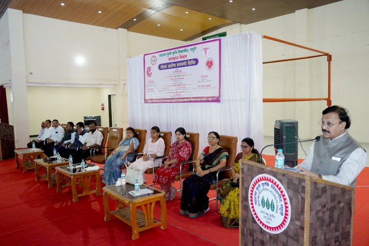 *महात्मा फुले कृषी विद्यापीठात आरोग्य तपासणी शिबिराचे आयोजन.*