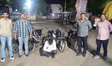 मोटार सायकल चोरी करणारा आरोपी अहिल्यानगर शहरातून जेरबंद.