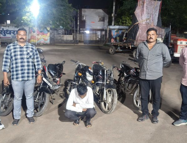 मोटार सायकल चोरी करणारा आरोपी अहिल्यानगर शहरातून जेरबंद.