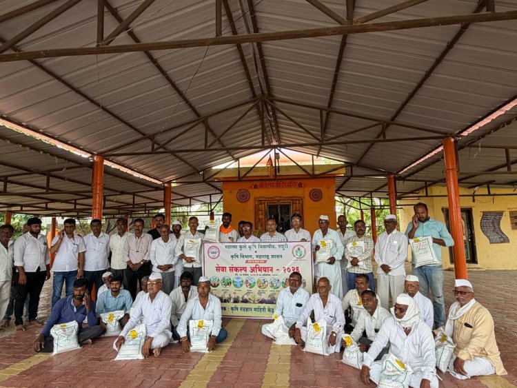 सेवा संकल्प अभियाना अंतर्गत शेतकऱ्यांना ज्वारी पंचसूत्रीचे धडे