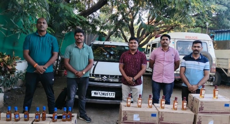 चांदा परिसरात स्थानिक गुन्हे शाखेची धडाकेबाज कारवाई ;बेकायदा विदेशी दारू वाहतूक करणाऱ्या विरोधात कारवाईने खळबळ