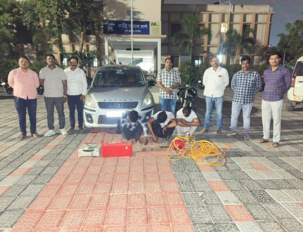 कर्जत तालुक्यात घरफोडी व चोरी करणारी टोळी स्थानिक गुन्हे शाखेकडून जेरबंद